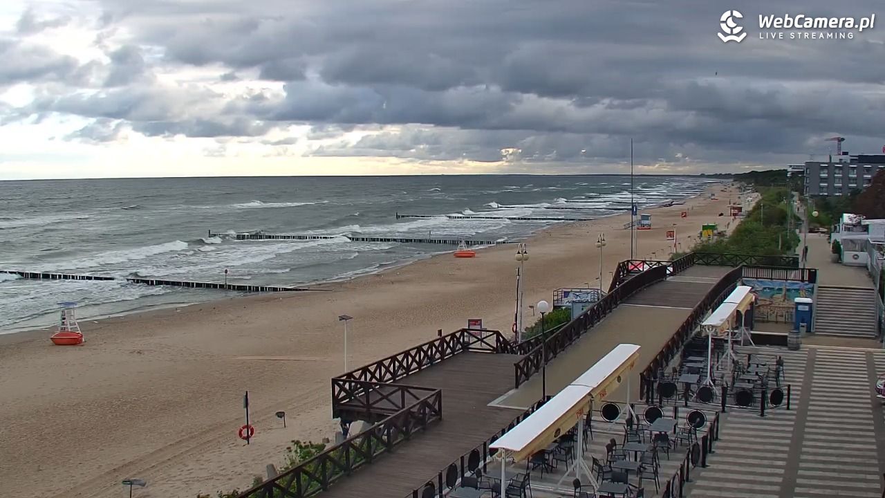 MIELNO - widok na plażę - 07 sierpień 2026, 06:58
