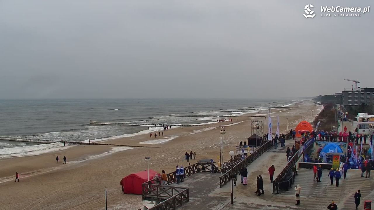 MIELNO - widok na plażę - 05 luty 2026, 11:57