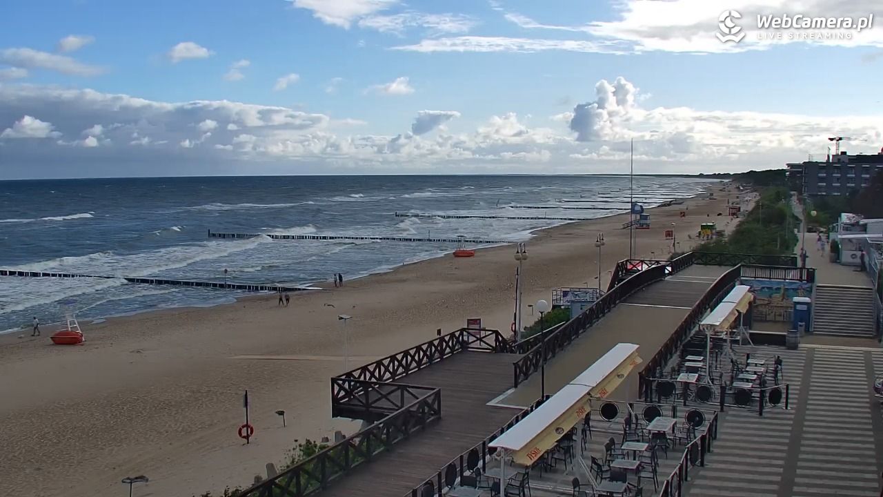 MIELNO - widok na plażę - 07 sierpień 2026, 08:08