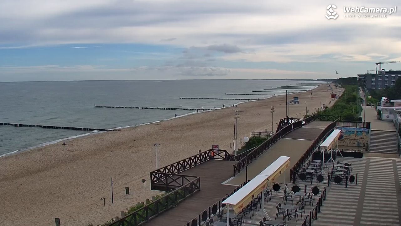 MIELNO - widok na plażę - 23 czerwiec 2026, 08:06