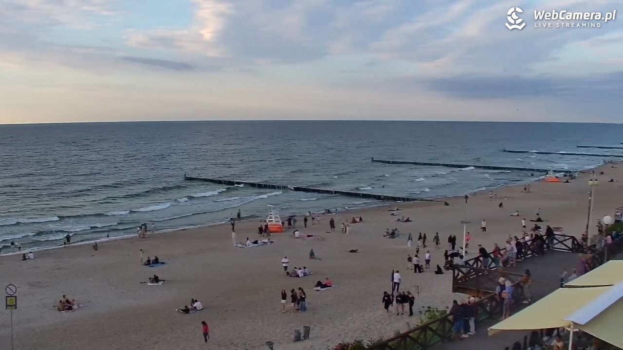 MIELNO - widok na plażę - 06 sierpień 2026, 20:04