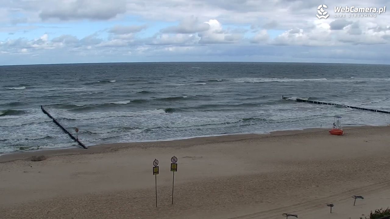 MIELNO - widok na plażę - 07 sierpień 2026, 09:22