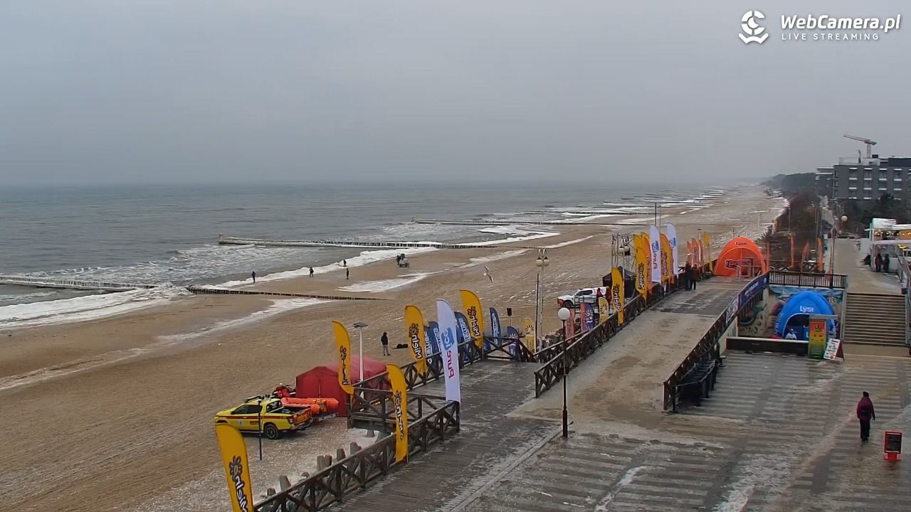 MIELNO - widok na plażę - 05 luty 2026, 13:54