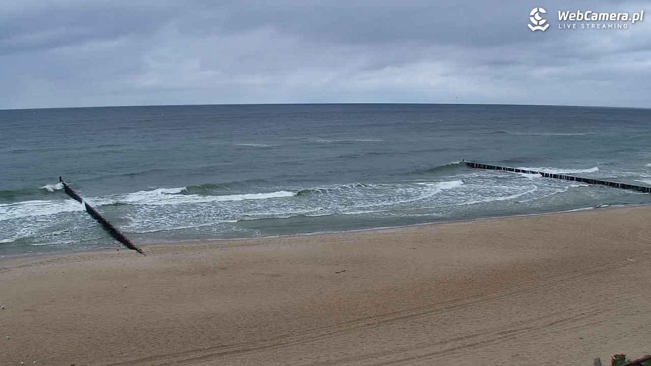 MIELNO - widok na plażę - 16 wresień 2025, 14:04