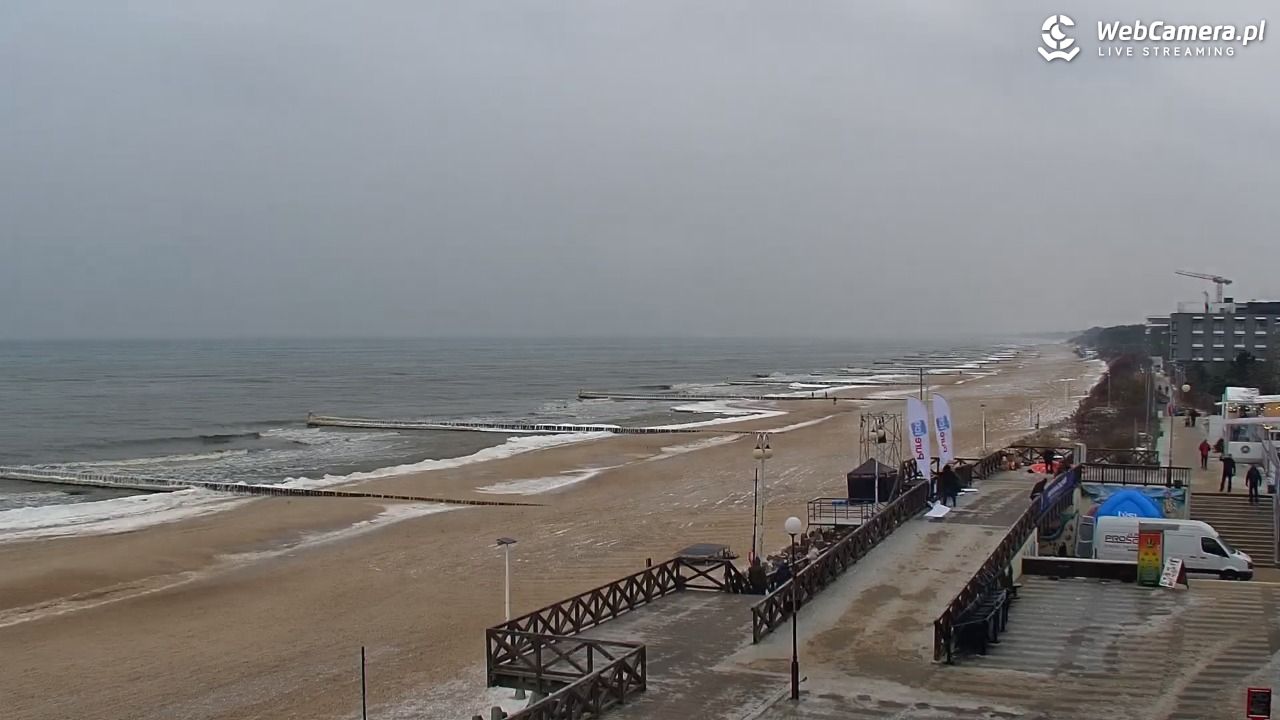 MIELNO - widok na plażę - 05 luty 2026, 11:11