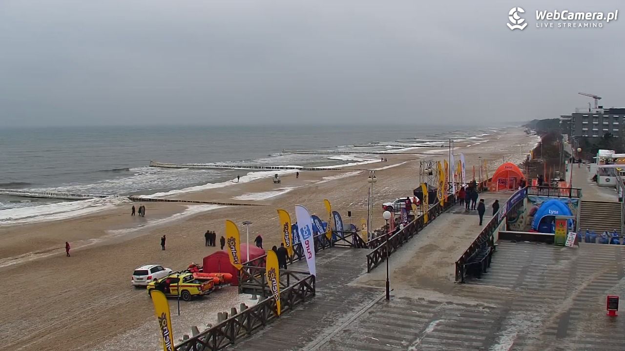 MIELNO - widok na plażę - 05 luty 2026, 14:09