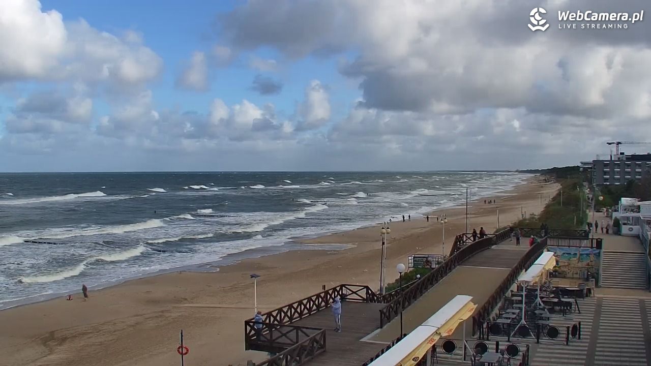 MIELNO - widok na plażę - 21 wresień 2026, 11:55