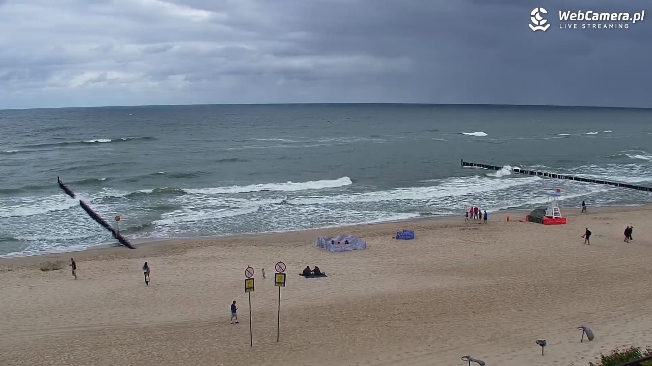MIELNO - widok na plażę - 07 sierpień 2026, 12:35