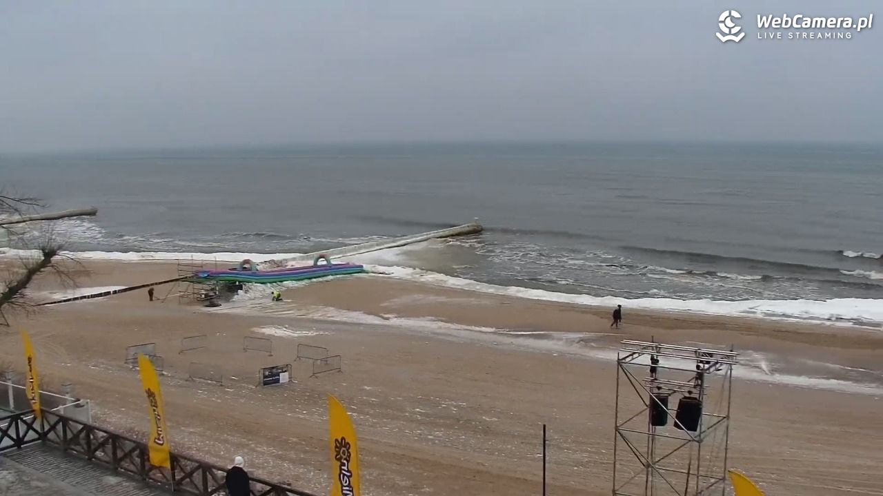 MIELNO - widok na plażę - 05 luty 2026, 13:48
