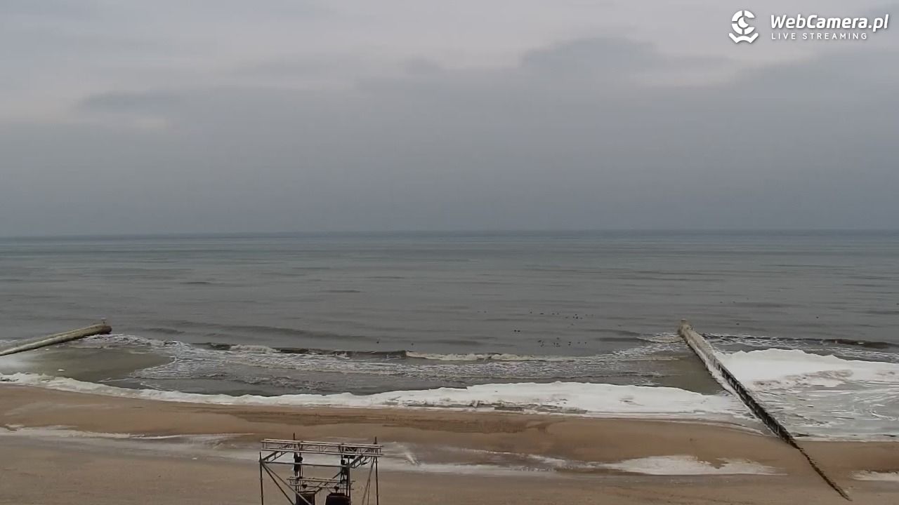 MIELNO - widok na plażę - 05 luty 2026, 10:12