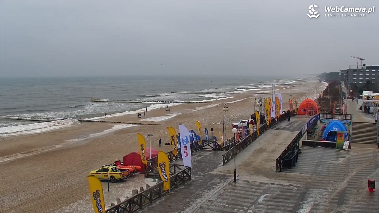 MIELNO - widok na plażę - 05 luty 2026, 13:55