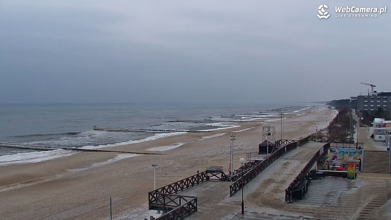 MIELNO - widok na plażę - 05 luty 2026, 08:59