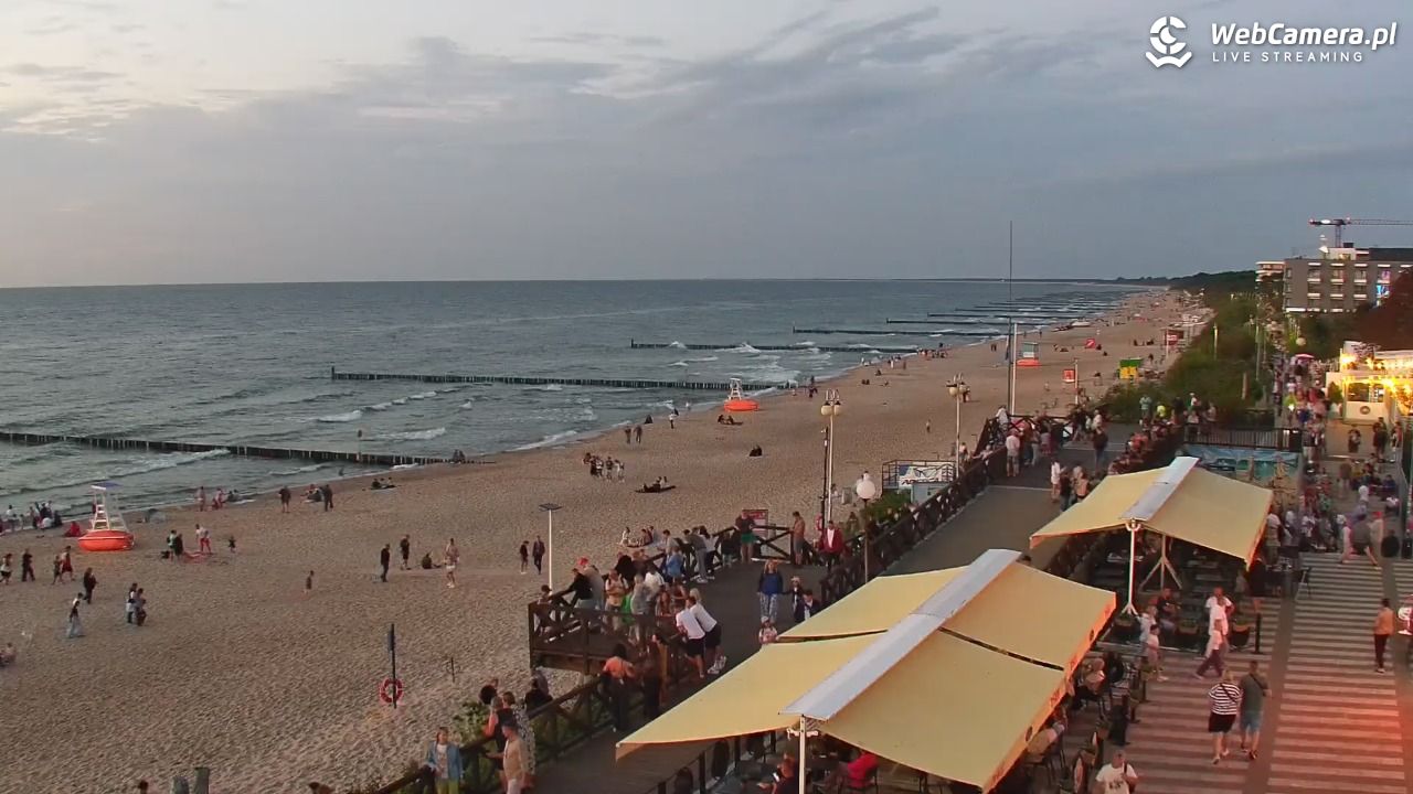 MIELNO - widok na plażę - 06 sierpień 2026, 21:11