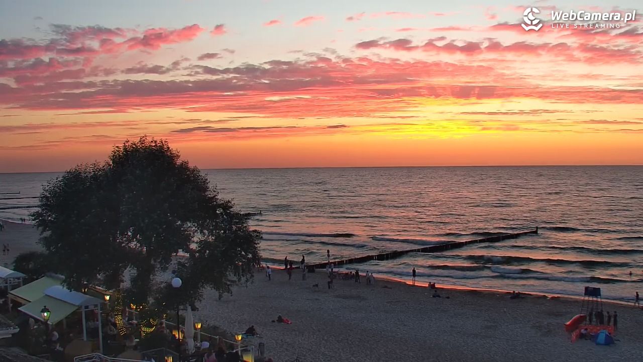 MIELNO - widok na plażę - 06 sierpień 2026, 21:01