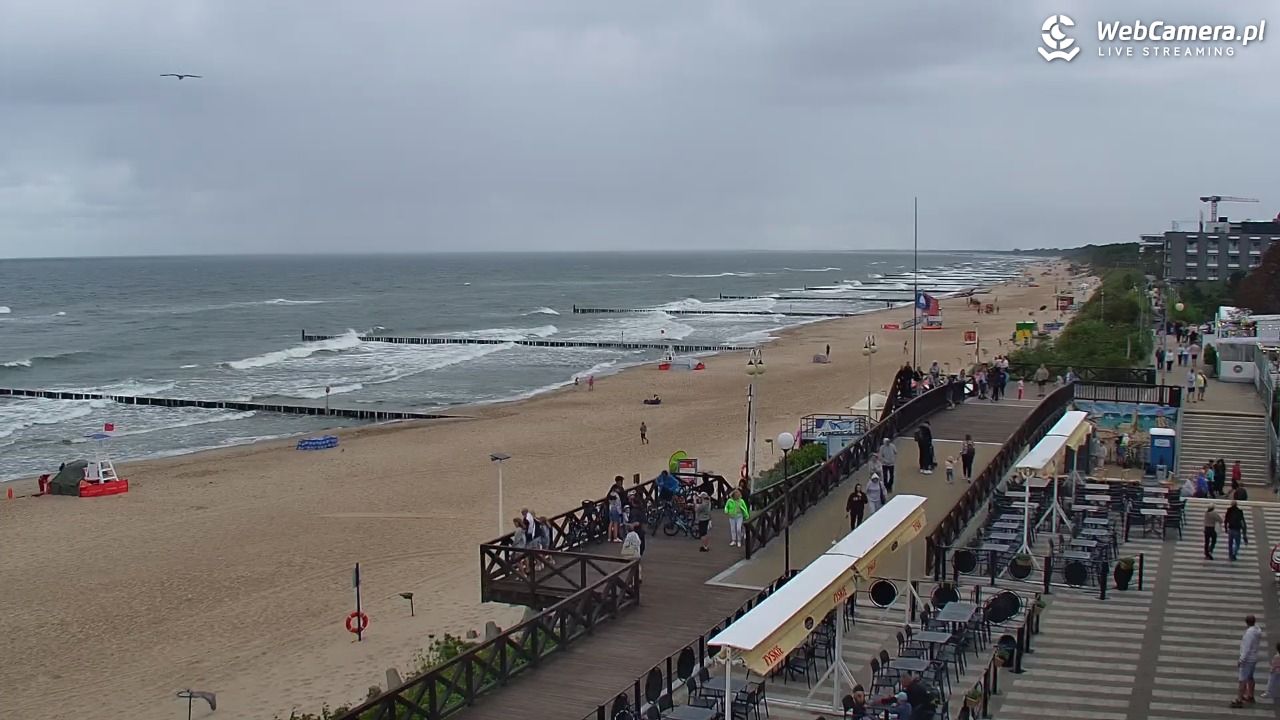 MIELNO - widok na plażę - 07 sierpień 2026, 12:03