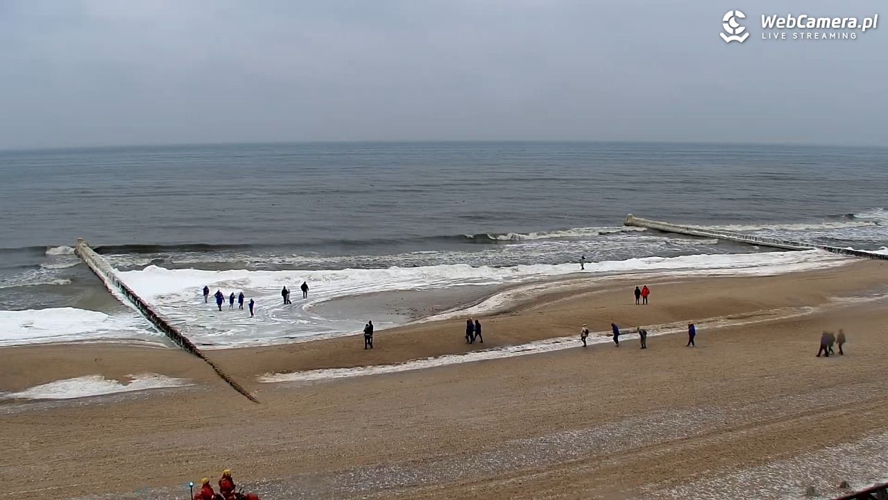 MIELNO - widok na plażę - 05 luty 2026, 11:40