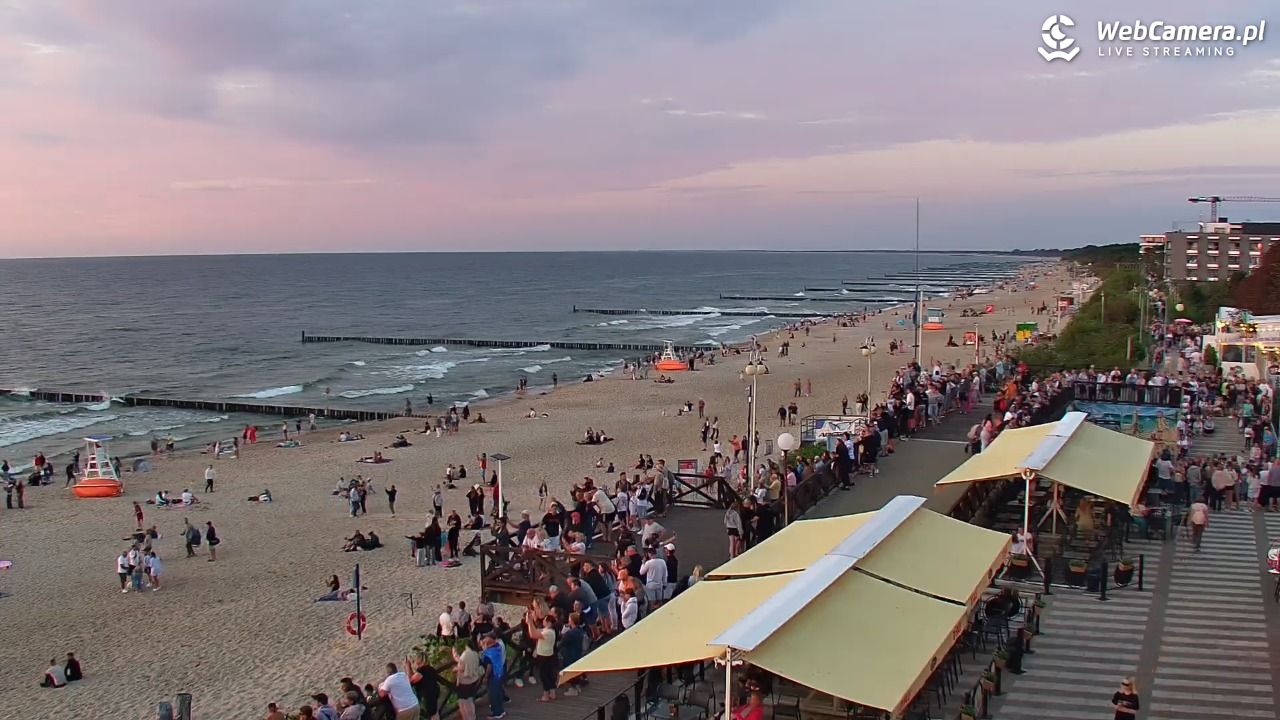 MIELNO - widok na plażę - 06 sierpień 2026, 20:46
