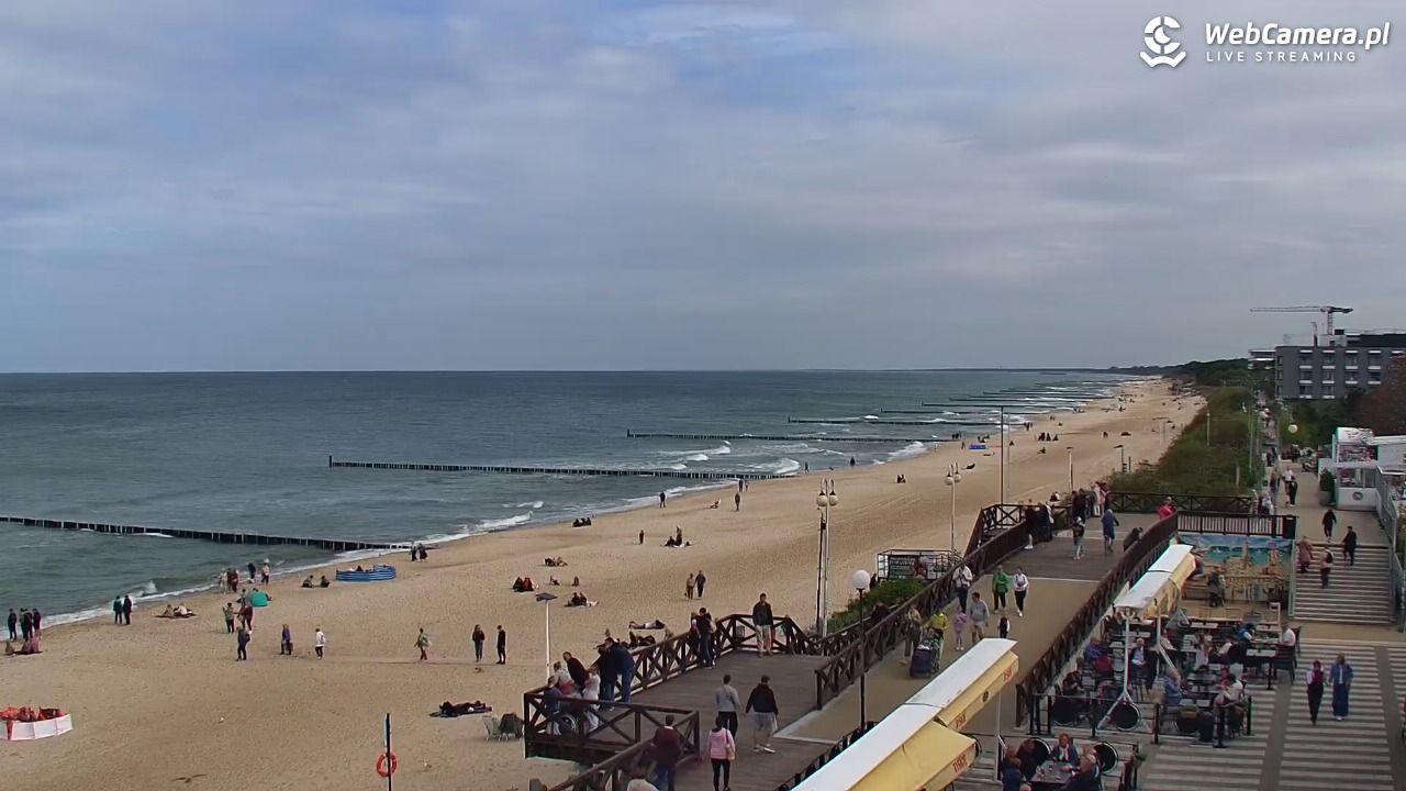 MIELNO - widok na plażę - 19 wresień 2026, 11:52