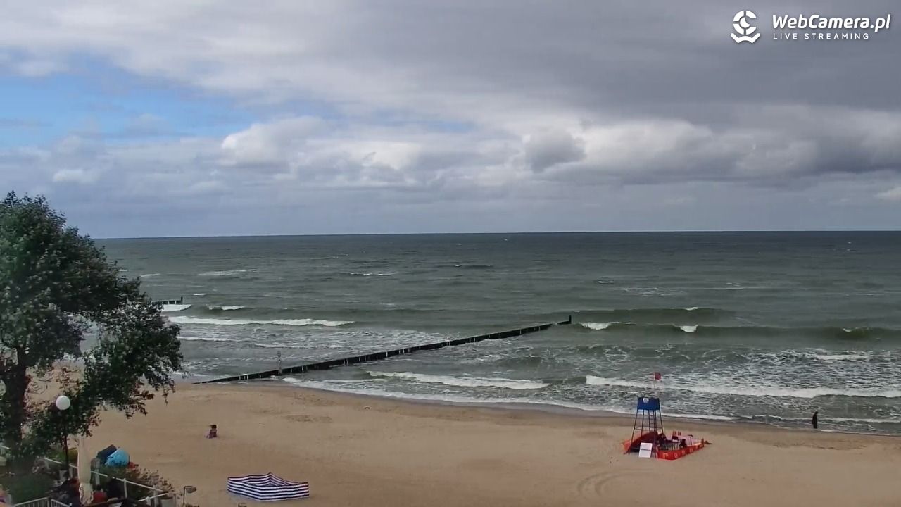 MIELNO - widok na plażę - 07 sierpień 2026, 13:06