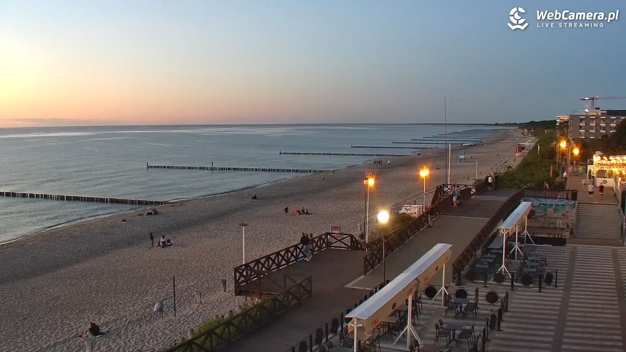 MIELNO - widok na plażę - 23 czerwiec 2026, 22:07