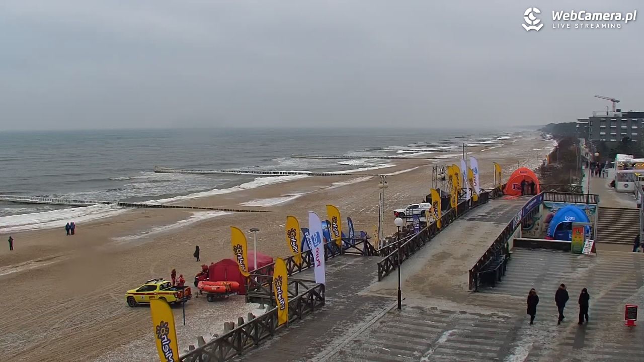 MIELNO - widok na plażę - 05 luty 2026, 13:16