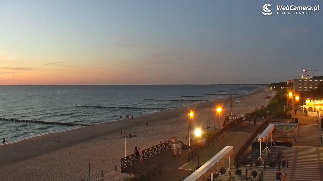 MIELNO - widok na plażę - 22 czerwiec 2026, 22:21