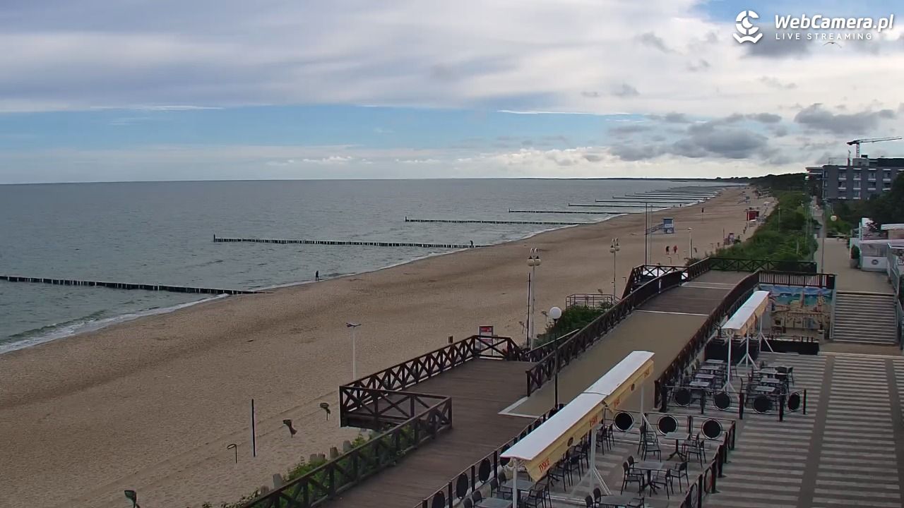 MIELNO - widok na plażę - 23 czerwiec 2026, 08:45
