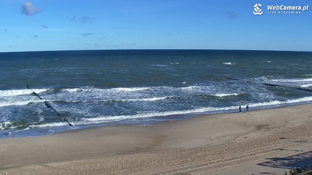 MIELNO - widok na plażę - 22 wresień 2026, 10:07