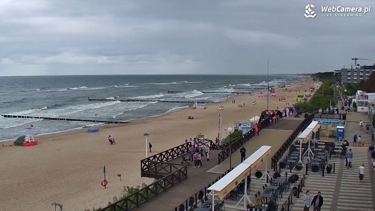 MIELNO - widok na plażę - 07 sierpień 2026, 12:14