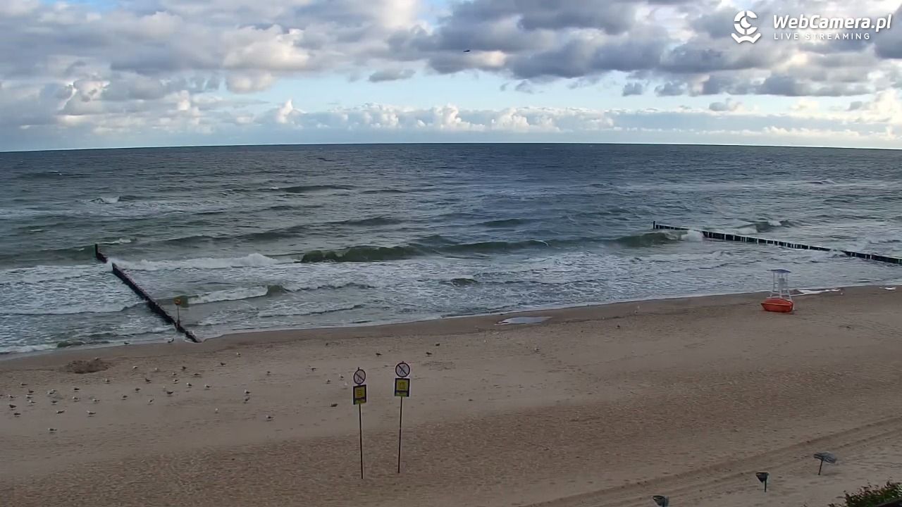 MIELNO - widok na plażę - 07 sierpień 2026, 07:03