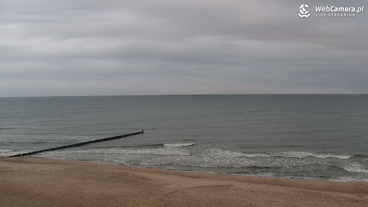 MIELNO - widok na plażę - 04 listopad 2025, 07:20