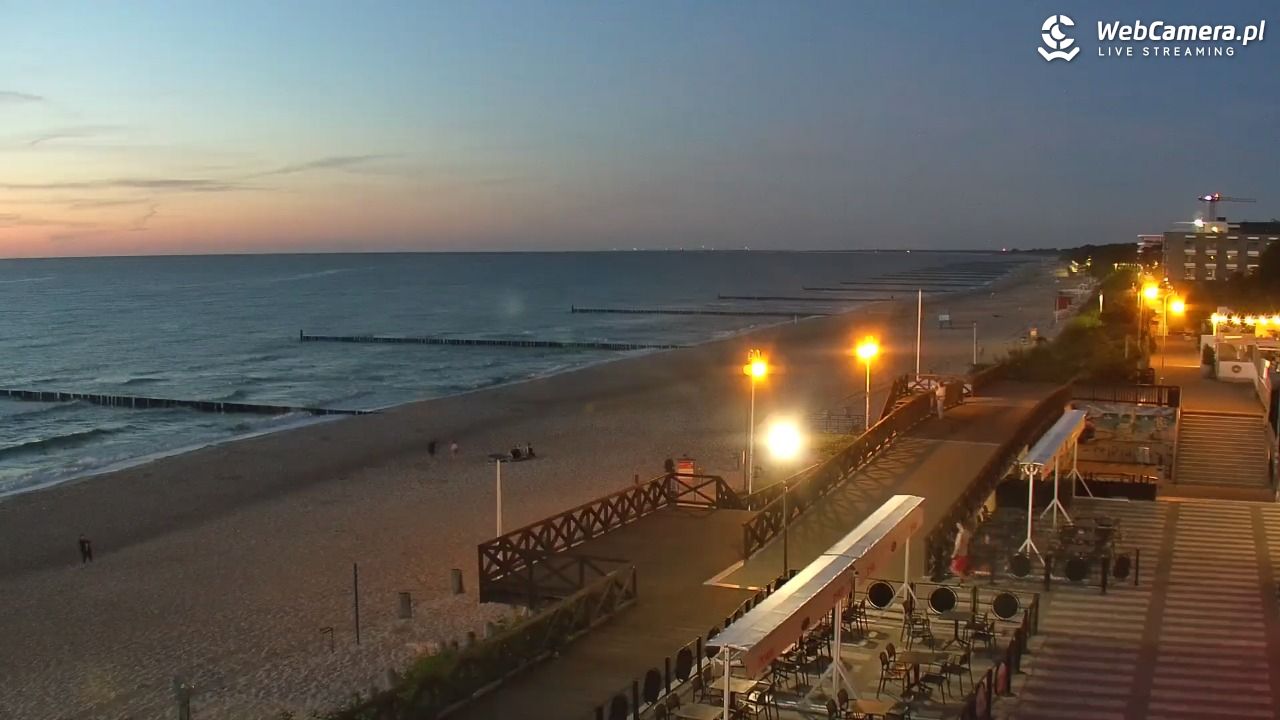 MIELNO - widok na plażę - 22 czerwiec 2026, 22:33
