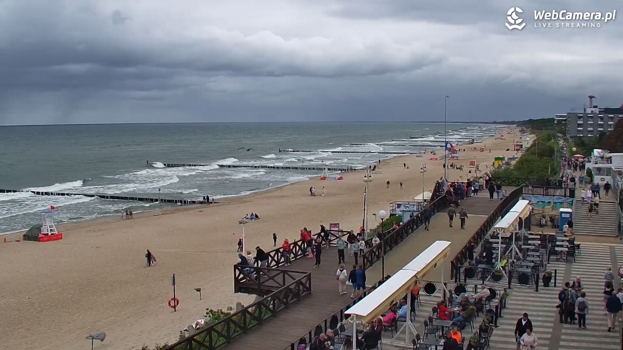 MIELNO - widok na plażę - 07 sierpień 2026, 12:55