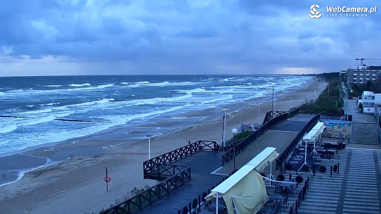 MIELNO - widok na plażę - 21 wresień 2026, 07:37