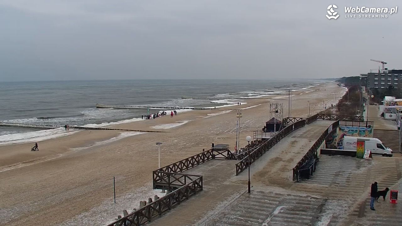 MIELNO - widok na plażę - 05 luty 2026, 10:11