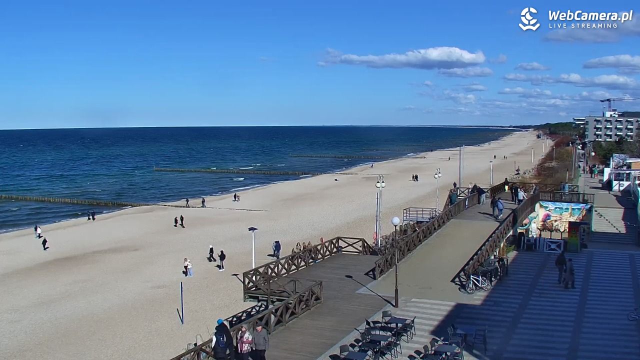 MIELNO - widok na plażę - 21 marzec 2026, 13:56