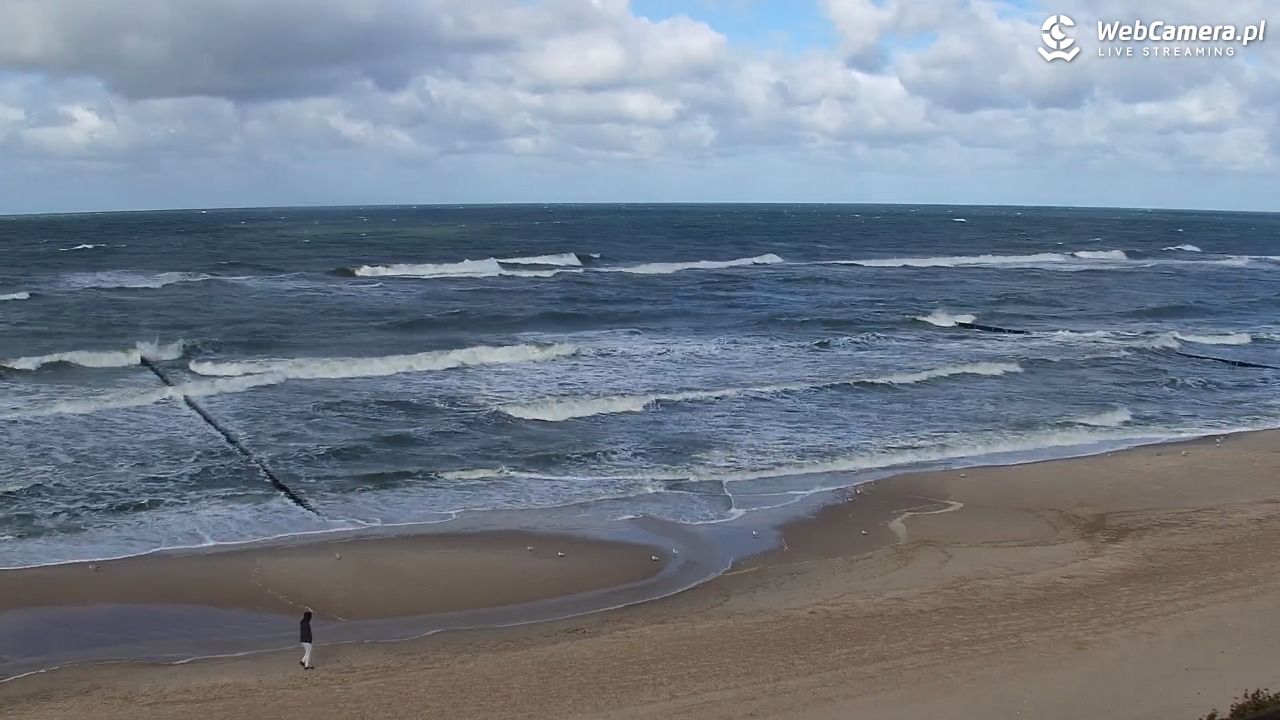 MIELNO - widok na plażę - 21 wresień 2026, 13:55