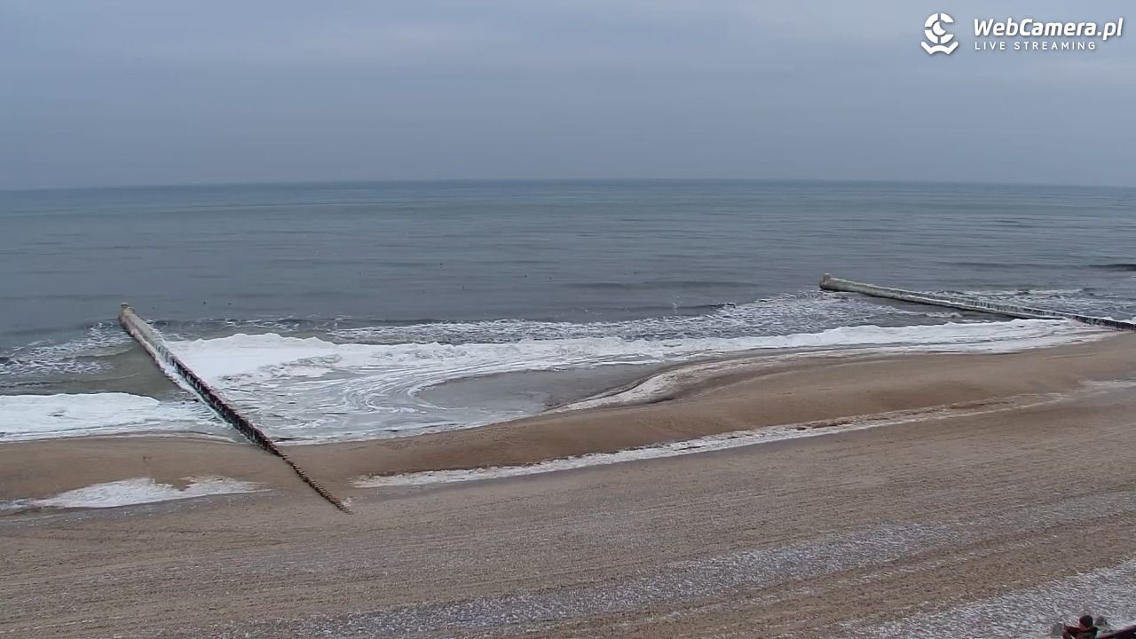 MIELNO - widok na plażę - 05 luty 2026, 08:26