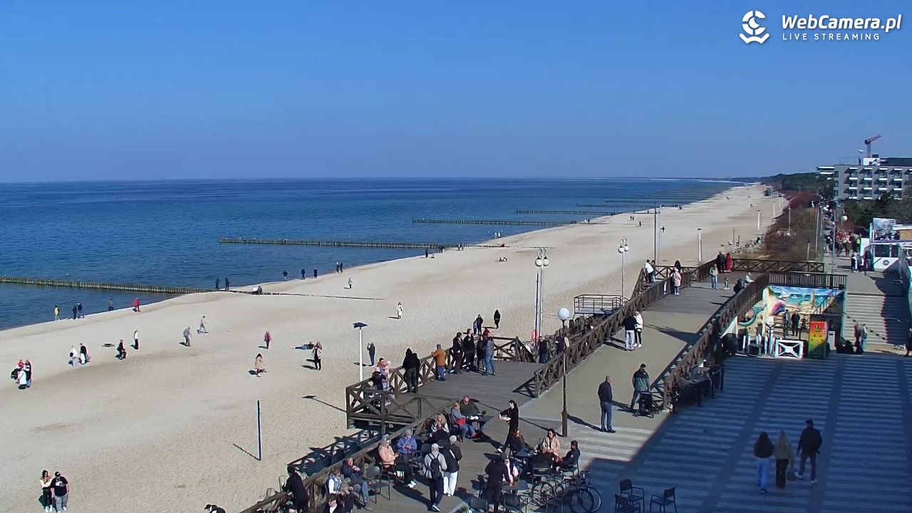 MIELNO - widok na plażę - 22 marzec 2026, 13:10