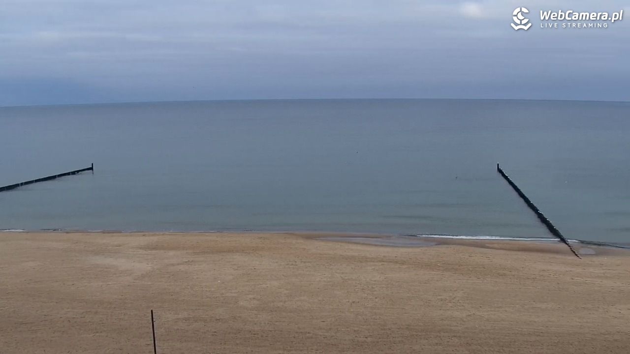 MIELNO - widok na plażę - 21 grudzień 2025, 10:15
