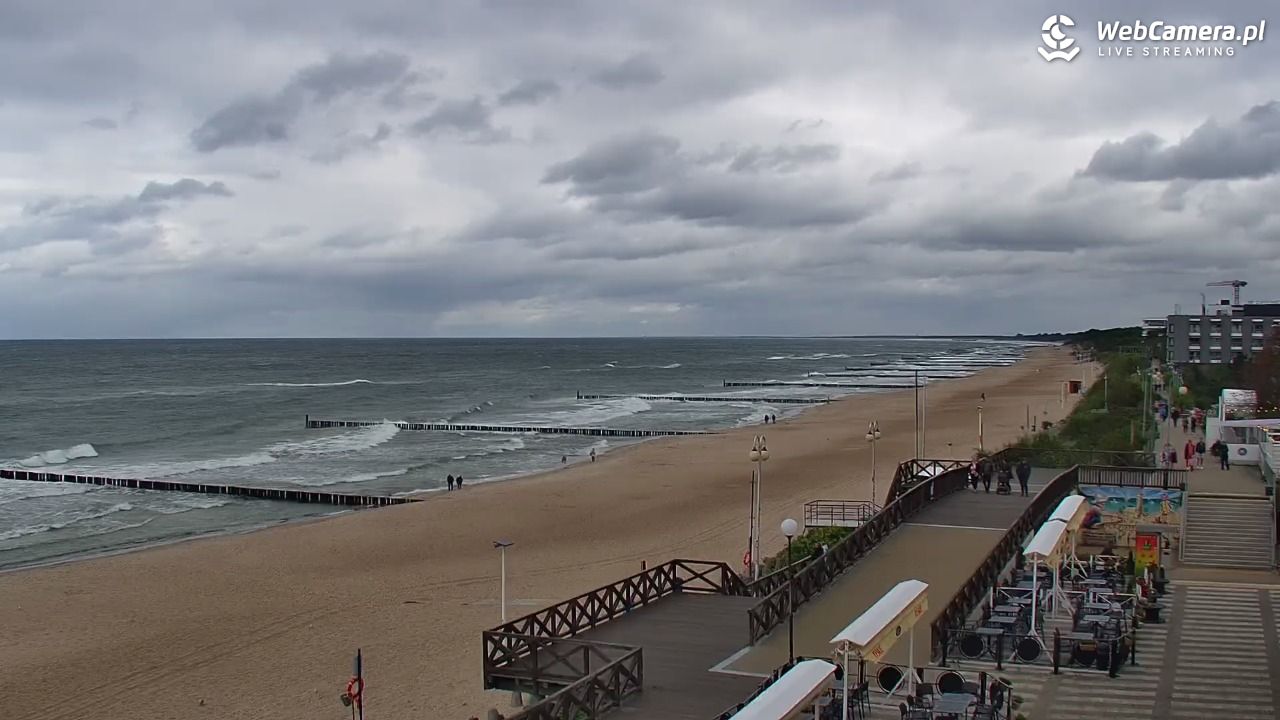 MIELNO - widok na plażę - 16 wresień 2025, 14:40