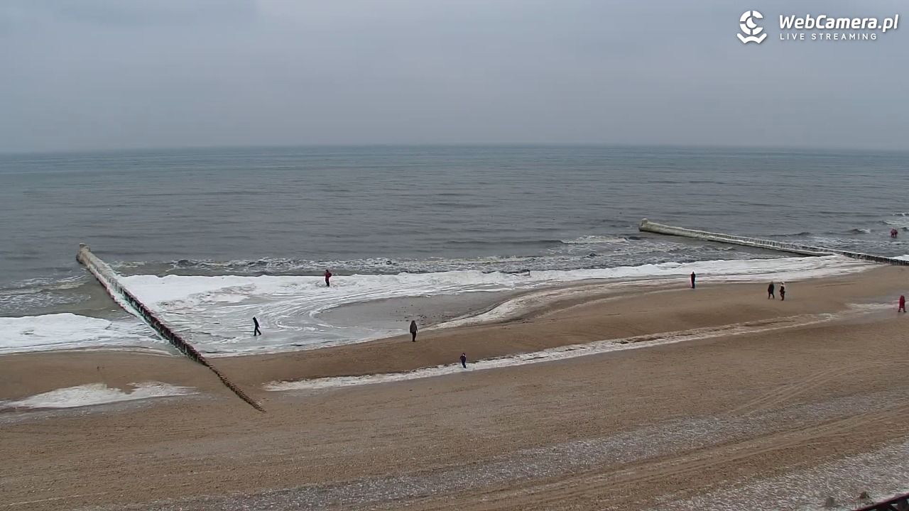 MIELNO - widok na plażę - 05 luty 2026, 12:11