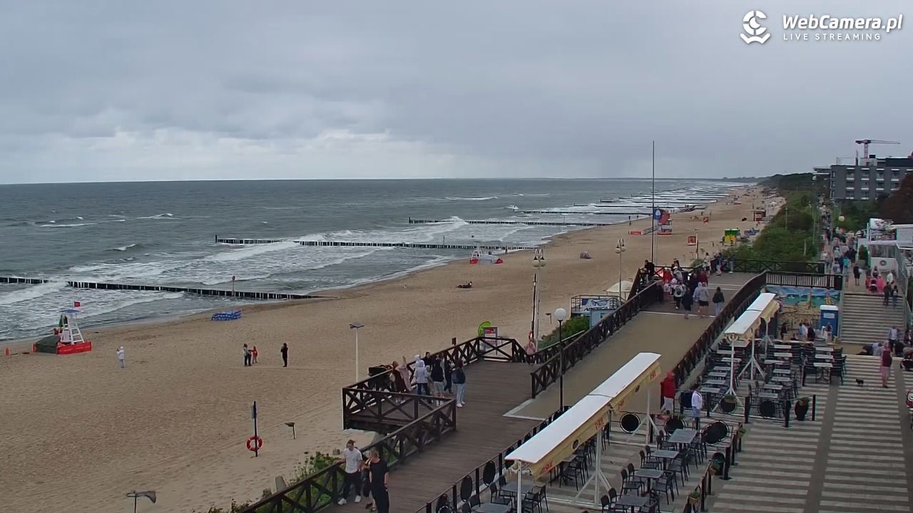 MIELNO - widok na plażę - 07 sierpień 2026, 11:55