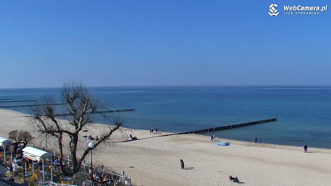 MIELNO - widok na plażę - 22 marzec 2026, 12:15