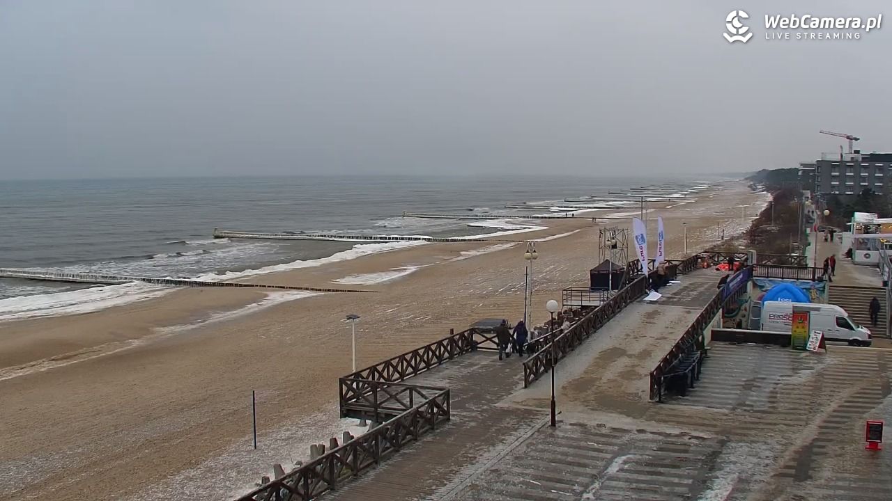 MIELNO - widok na plażę - 05 luty 2026, 11:11