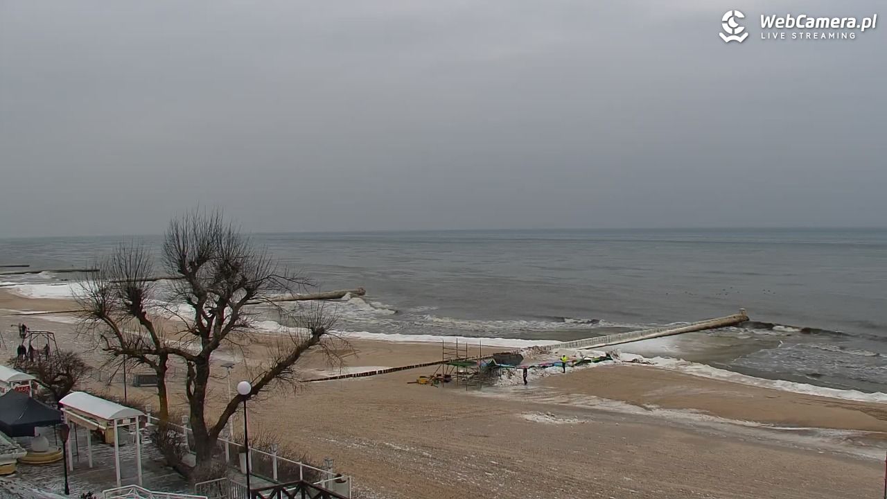 MIELNO - widok na plażę - 05 luty 2026, 09:52