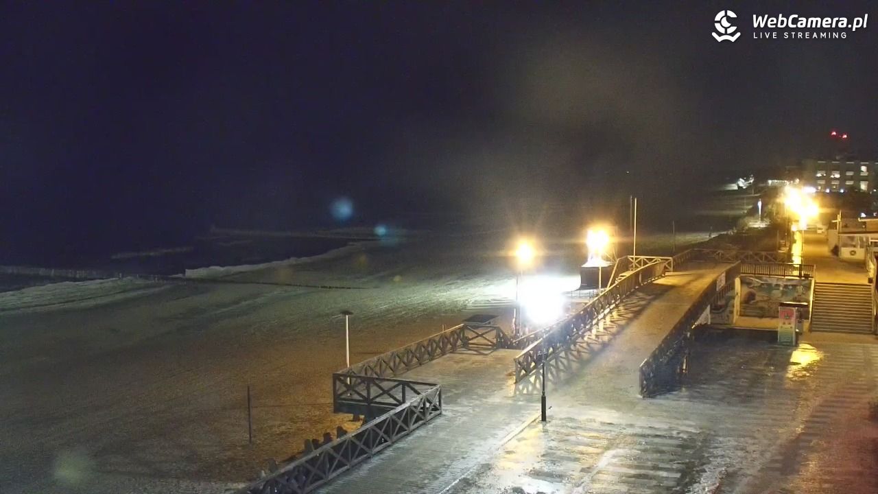 MIELNO - widok na plażę - 04 luty 2026, 22:44