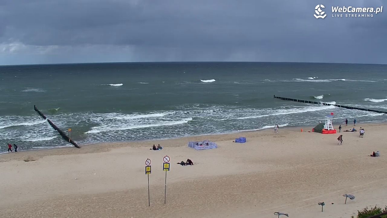 MIELNO - widok na plażę - 07 sierpień 2026, 13:02