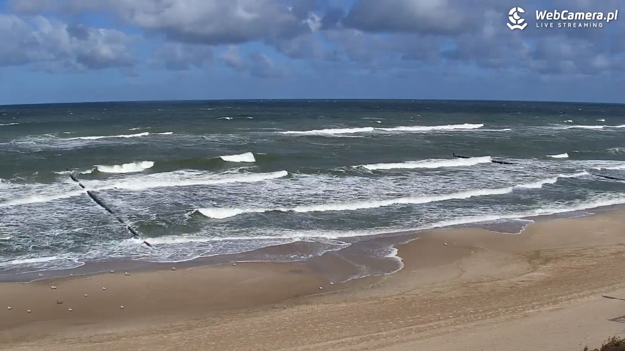 MIELNO - widok na plażę - 21 wresień 2026, 11:46
