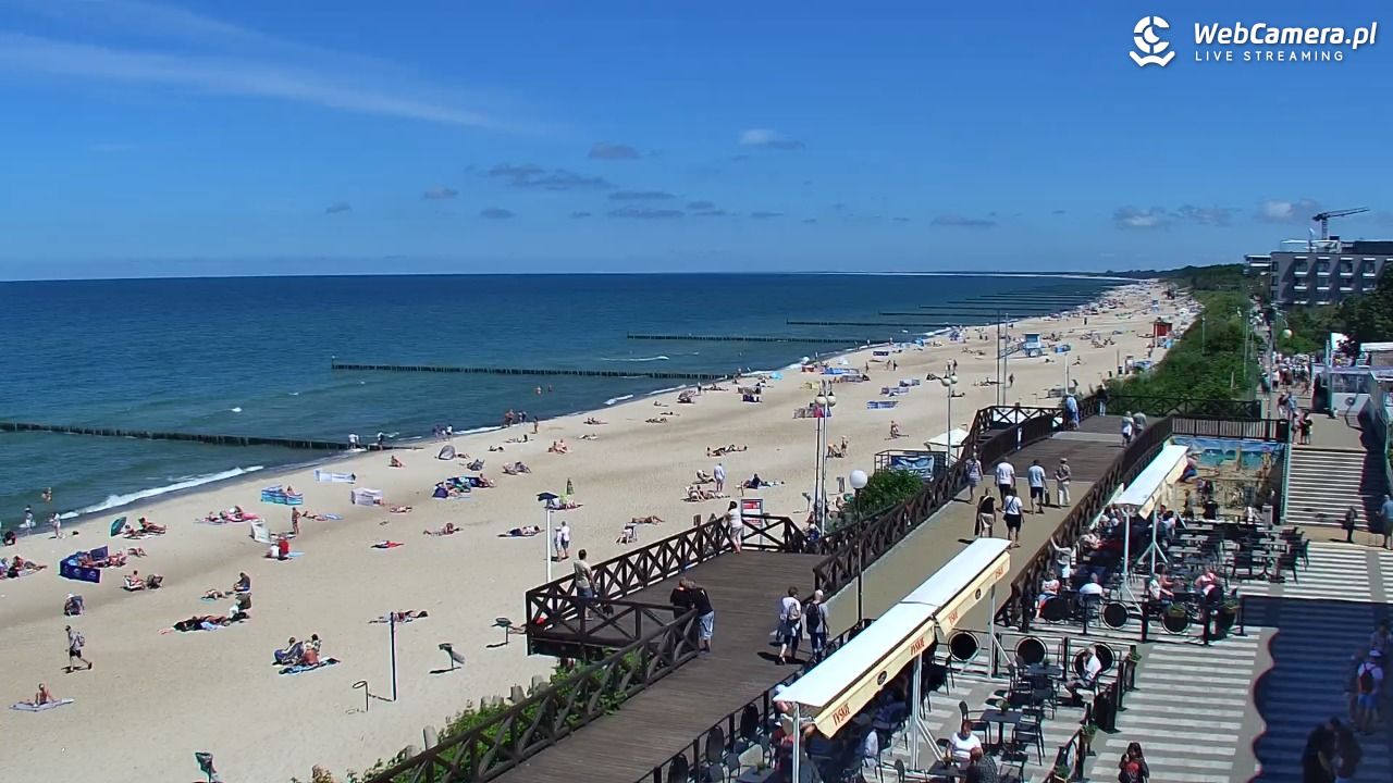MIELNO - widok na plażę - 23 czerwiec 2026, 13:20